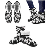 e-joyer Custom High Top Unisex Snow Boots (047) Cute Panda Custom High Top Unisex Snow Boots (Model 047)