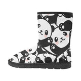 e-joyer Custom High Top Unisex Snow Boots (047) Cute Panda Custom High Top Unisex Snow Boots (Model 047)