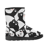e-joyer Custom High Top Unisex Snow Boots (047) Cute Panda Custom High Top Unisex Snow Boots (Model 047)