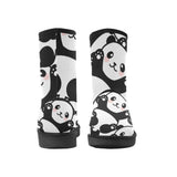 e-joyer Custom High Top Unisex Snow Boots (047) Cute Panda Custom High Top Unisex Snow Boots (Model 047)