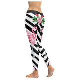 tropic pink flamingo Low Rise Leggings