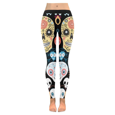 skulls beautiful Low Rise Leggings