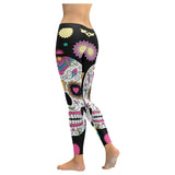 sugar skull Low Rise Leggings