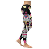 sugar skull Low Rise Leggings