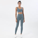 Loyally Elegant Activewear Carbon Blue Set / S Amyah 2 PC.