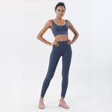 Loyally Elegant Activewear Navy Blue Set / XL Amyah 2 PC.