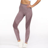 Loyally Elegant Activewear Pink / L Solid Mesh Push Up Fitness Legging