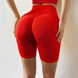 Loyally Elegant Athletic wear Red / S High Waist Pure Stretch Athletic Shorts