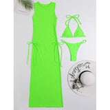 Loyally Elegant bikini Green / S Kylie 3 Piece Swimsuit & Cover