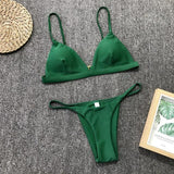 Loyally Elegant bikini ink green / S Low Waist Vikki Bikini