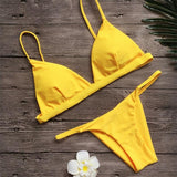 Loyally Elegant bikini yellow / S Low Waist Vikki Bikini