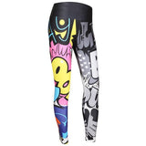 Loyally Elegant fitness leggings Black / S Comic Con High Waist Push Up Leggings