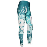 Loyally Elegant fitness leggings Green / S Comic Con High Waist Push Up Leggings