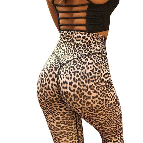 Loyally Elegant fitness leggings Leopard Bae High Waist Push Up Leggings