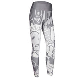 Loyally Elegant fitness leggings Light Gray / S Comic Con High Waist Push Up Leggings