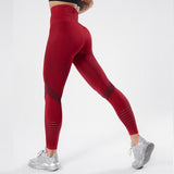 Loyally Elegant fitness leggings Red / M Mesh Breathable Push Up Leggings