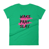 Loyally Elegant Heather Green / S Women's short sleeve #Slay t-shirt