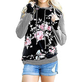 Floral Striped Hoodie