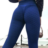 Loyally Elegant leggings Blue Leggings / XL Shapely Honey Comb Push Up Leggings