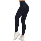 Loyally Elegant leggings Navy / L Jacquard High Waist Stretch- X Leggings