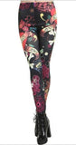 Graffiti Skulls Love Black Leggings