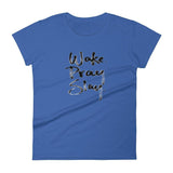 Loyally Elegant Royal Blue / S Women's short sleeve Wake Pray Slay t-shirt