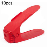 Loyally Elegant shoe rack 10pcs---red Adjustable EZ Shoe Space Saver