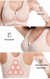 Loyally Elegant sports bra Zipper Shockproof Sports Bra