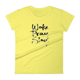 Loyally Elegant Spring Yellow / S Women's short sleeve Wake Pray Slay t-shirt