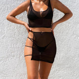 Loyally Elegant swimsuit black / L Orianna Three Piece Split Push up Bikini