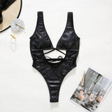 Loyally Elegant swimsuit black snake / S Medusa Bandage monokini