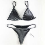 Loyally Elegant swimsuit Grey / S Velle Velvet Bikini