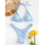 Loyally Elegant swimsuit Light Blue / XL / China Mariam Micro Swimsuit