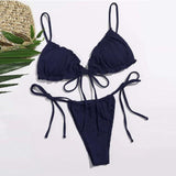 Loyally Elegant swimsuit Navy / XL / China Mariam Micro Swimsuit