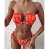 Loyally Elegant swimsuit Orange / S Halter Holly Swimsuit