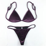 Loyally Elegant swimsuit Purple / S Velle Velvet Bikini