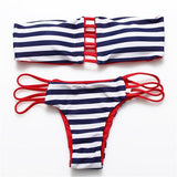 Loyally Elegant swimsuit red strip / S Brazilian Bae Swimsuit Bikini