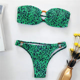 Loyally Elegant swimwear Green Leopard / S Lera O-Ring Bikini