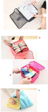 Waterproof 6pc Travel Storage Bag Organizer