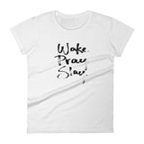 Loyally Elegant White / S Women's short sleeve Wake Pray Slay t-shirt